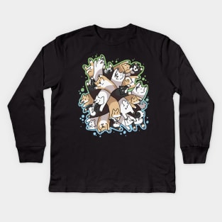 Dog Pile Kids Long Sleeve T-Shirt